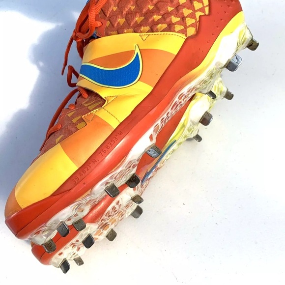 NIKE FORCE ZOOM TROUT 6 PRM 2019 MLB ROCK & ROLL CLEATS AT3880-800 Mens 12.5 main image 12
